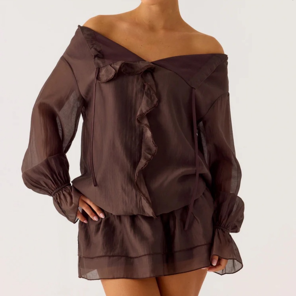 Peppermayo Elris Drop Waist Mini Dress